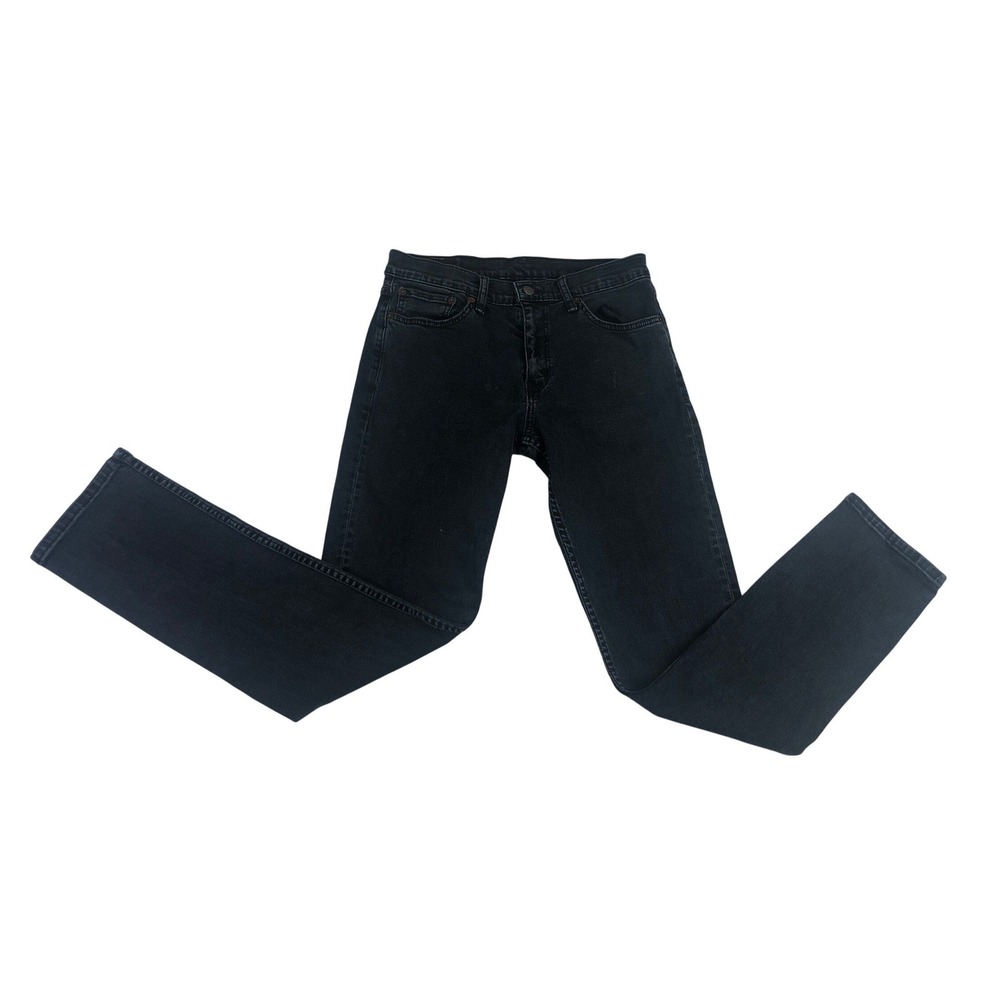 Levi Strauss 511 Dark Wash Black Denim Jeans Mens W33 L34 Streetwear